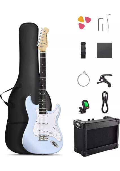 Dst-80 St Elektro Gitar Seti (Sonic Blue)