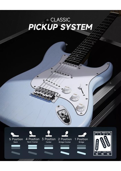 Dst-80 St Elektro Gitar Seti (Sonic Blue) fiyatları