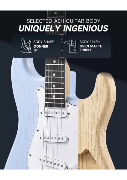 Dst-80 St Elektro Gitar Seti (Sonic Blue) modelleri