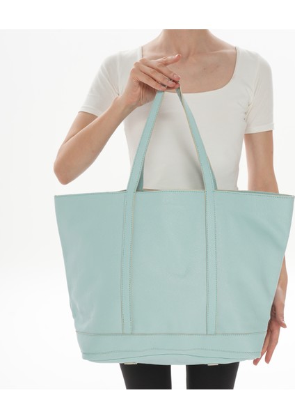 Thea Hakiki Deri Kadın Çanta, Shopping Bag, Tote Çanta