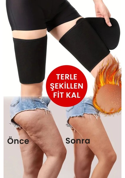 2 Adet Bacak Şekillendirici Basen Inceltici Korse Selülıt Giderici Termal Terletme Kemeri