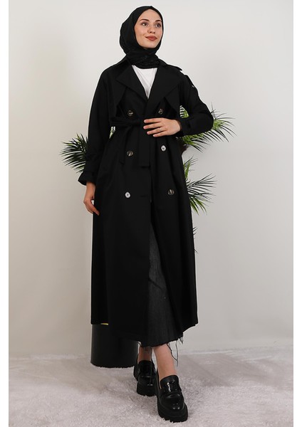 Beria Trençkot Siyah