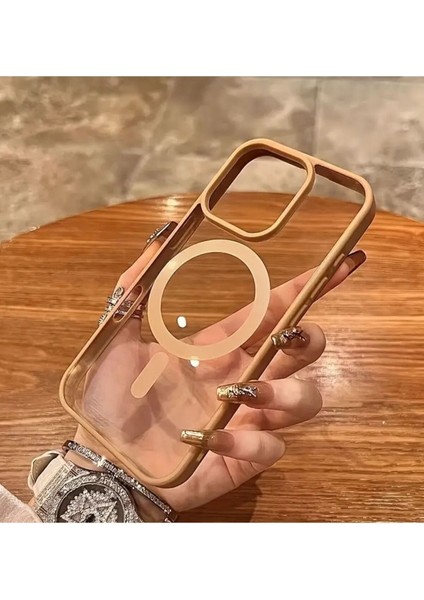 iPhone 16 Pro Max Uyumlu Kenarları Renkli Şeffaf Magsafe Kılıf fiyatları