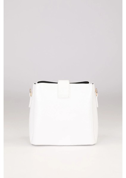 Beyaz Rugan Kadın Omuz Çantası 930167 Çanta indirimleri