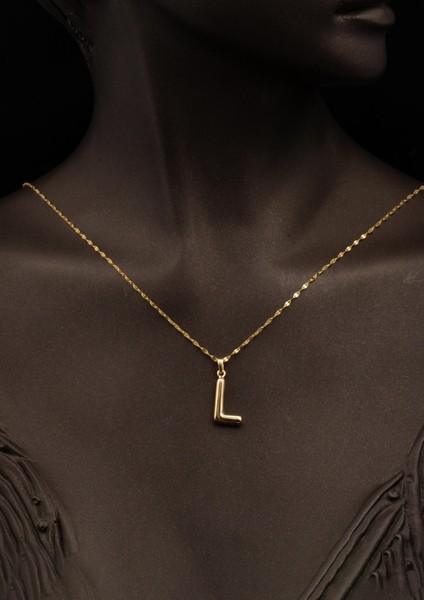 14 Ayar Altın Balon L Harfi Kolye fiyatları