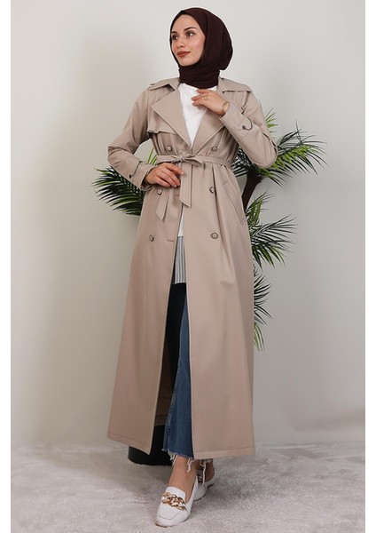 Algın Trençkot Krem modelleri