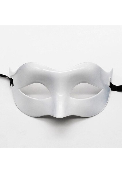 Beyaz Renk Masquerade Kostüm Partisi Venedik B Maskesi