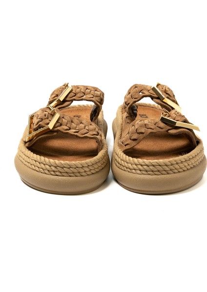 SYDOR12-00037 Bohonomad Sydney Örgü Kadın Terlik Latte fırsatları