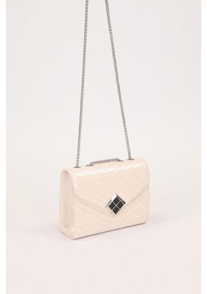 Krem Rugan Kadın Omuz Çantası 930076 Çanta