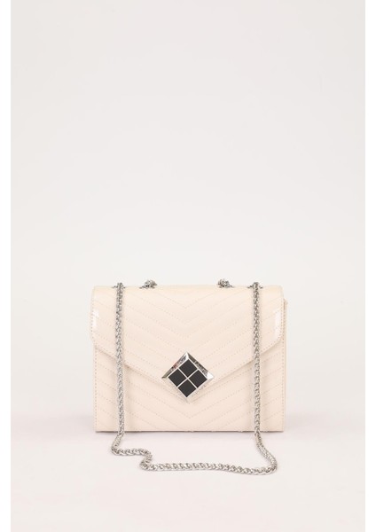 Krem Rugan Kadın Omuz Çantası 930076 Çanta modelleri