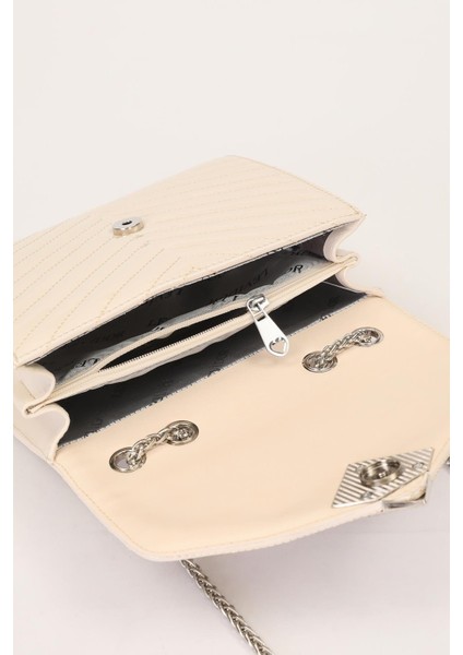 Krem Rugan Kadın Omuz Çantası 930076 Çanta fırsatları