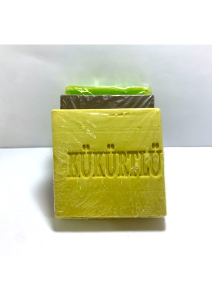 Akne Karşıtı Sabun Seti Doğal 3lü Kükürtlü - Yosunlu -Ardıç Özlü fırsatları