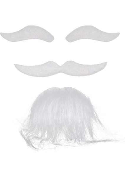 Bfs Beyaz Renk Kendinden Yapışkanlı Takma Sakal Bıyık ve Kaş Seti fırsatları