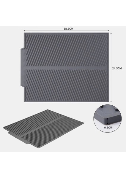 Bfs Büyük Bulaşık Kurutma Matı,silikon Bulaşık Kurutma Matı Çok Amaçlı Tezgah Üstü Mat fırsatları