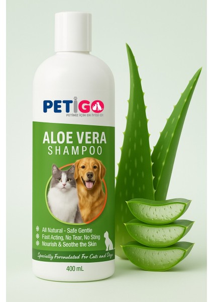 - Evcil Hayvanlara Özel Bitkisel Şampuan - 400 ml / Aloa Vera Özlü fiyatları