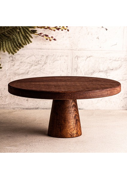 Ligno - Ahşap Kek Standı Ayaklı Sunumluk Pasta Standı 25 cm fırsatları