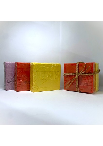 Banyo Sabun Seti Doğal 3 Lü Nar - Bıttım - Lavanta