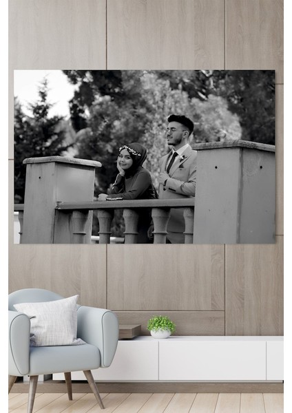 Kişiye Özel Siyah Beyaz Ev Duvar Salon Ofis Dükkan Hediyelik Dekarasyon Süsü