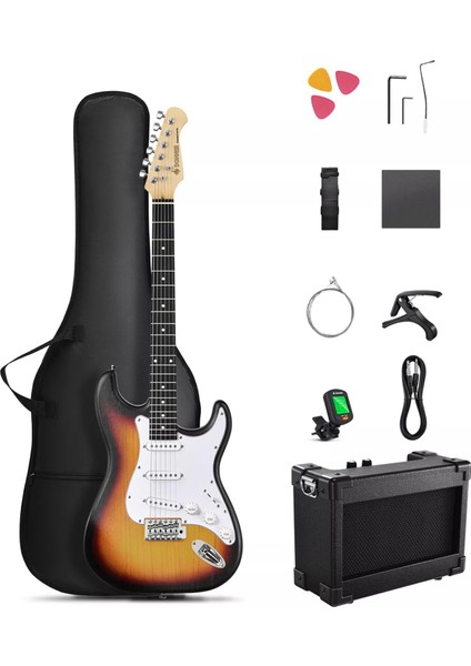 Dst-80 St Elektro Gitar Seti (Sunburst)