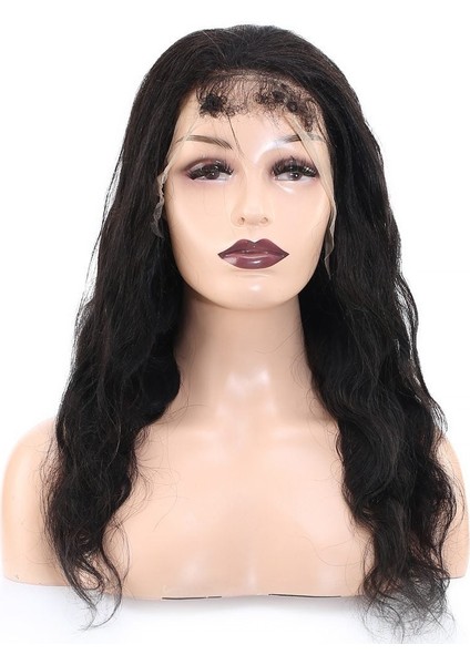 Front Lace Gerçek Tül Peruk Dalgalı / Doğal / 60 / 65 cm