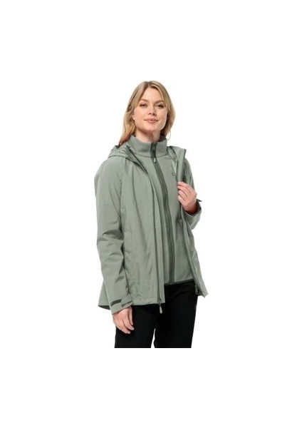 Jack Wolfskın Moonrıse 3ın1 Jkt W Kadın Mint Leaf Outdoor Ceketi 1115621-4137 fiyatları