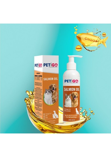 -Kedi ve Köpekler Için Somon Yağı - 250 ml Omega 3 / 6 Deposu fiyatları