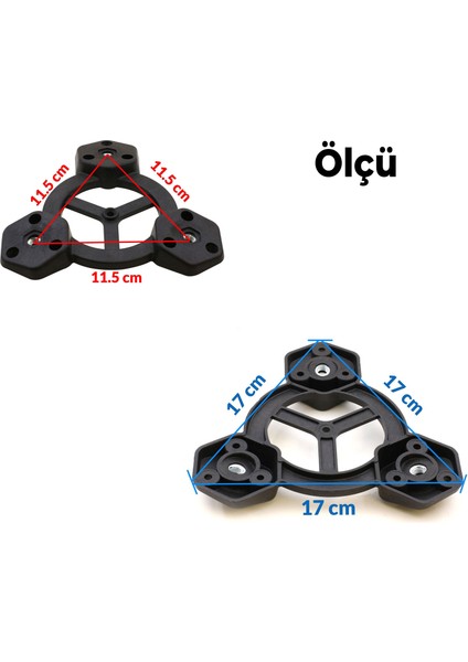 Sehpa Ayak Seti Silindir Mobilya Ayağı Aksesuar Ayakları Kahverengi Boyalı Doğal Ahşap 3'lü Takımı 40 cm fiyatları