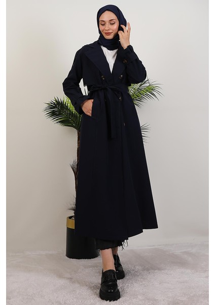 Pamira Trençkot Lacivert fırsatları