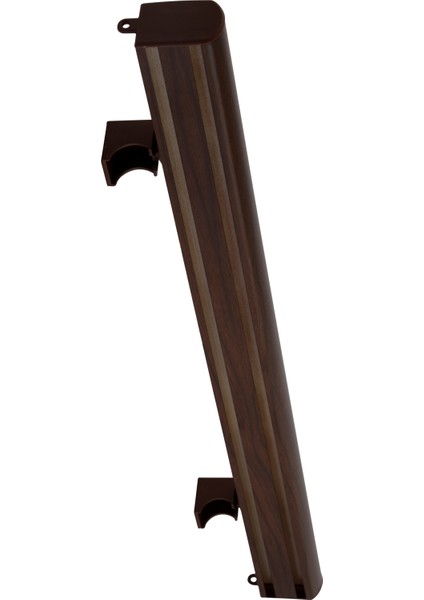 Ceviz Dekoratif Perde Rayı Korniş 2'li