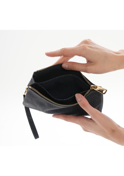 Maia Siyah Hakiki Deri Bölmeli Kadın El Çantası, Kadın Mini Çanta modelleri