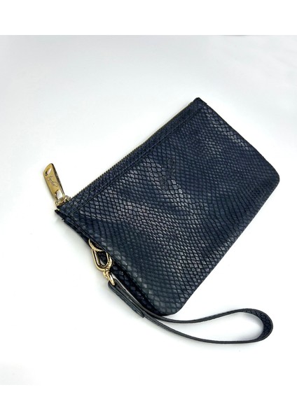 Maia Siyah Hakiki Deri Bölmeli Kadın El Çantası, Kadın Mini Çanta