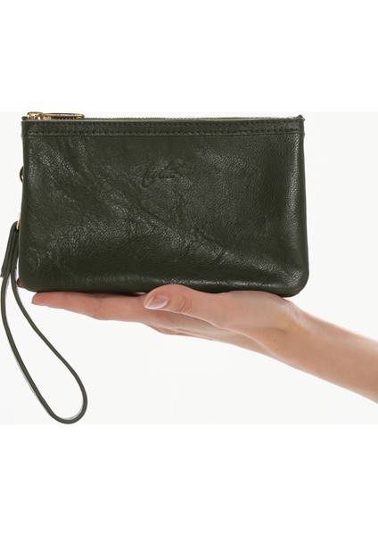 Maia Siyah Hakiki Deri Bölmeli Kadın El Çantası, Kadın Mini Çanta