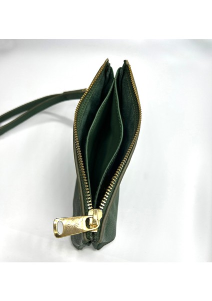 Maia Siyah Hakiki Deri Bölmeli Kadın El Çantası, Kadın Mini Çanta