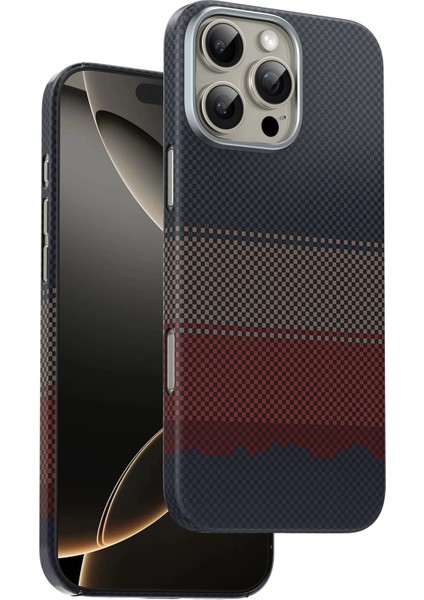 iPhone 16 Pro Max Kevlar Manyetik Şarj Uyumlu Kılıf