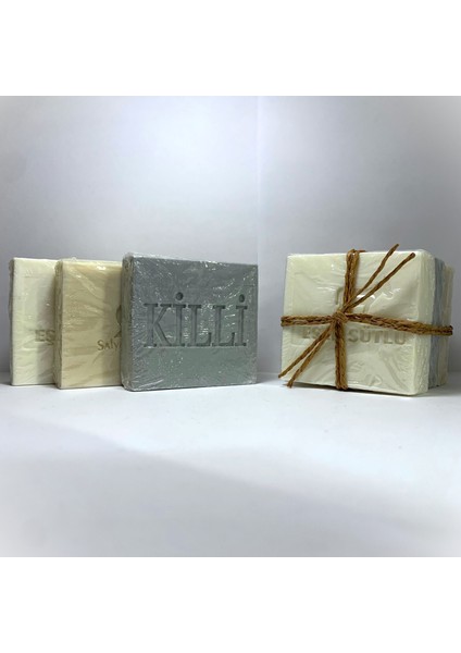 Yüz Bakımı Sabun Seti 3 Lü Doğal Eşek Sütü - Killi Sabun - Salyangoz Sabunu