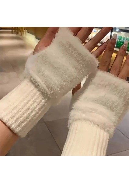 Kadın Erkek Kışlık Unisex Polar Eldiven Parmaksız, Polyester Malzeme, Bisiklet ve Outdoor Için fiyatları