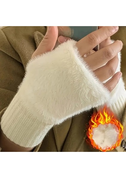 Kadın Erkek Kışlık Unisex Polar Eldiven Parmaksız, Polyester Malzeme, Bisiklet ve Outdoor Için modelleri