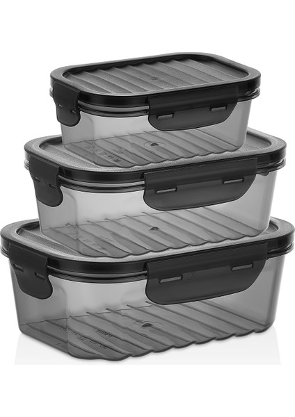 Qlux Sızdırmaz Saklama Kabı Seti Bpa Içermez Gıdaya Uygun Saklama Kabı Seti