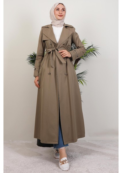 Algın Trençkot Açık Haki