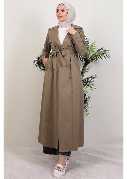 Algın Trençkot Açık Haki modelleri