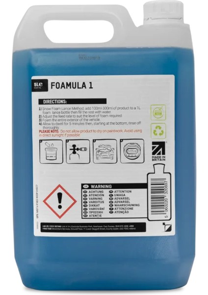 Valet Pro Foamula 1 Ph Nötr Yıkama Köpüğü 5lt fiyatları