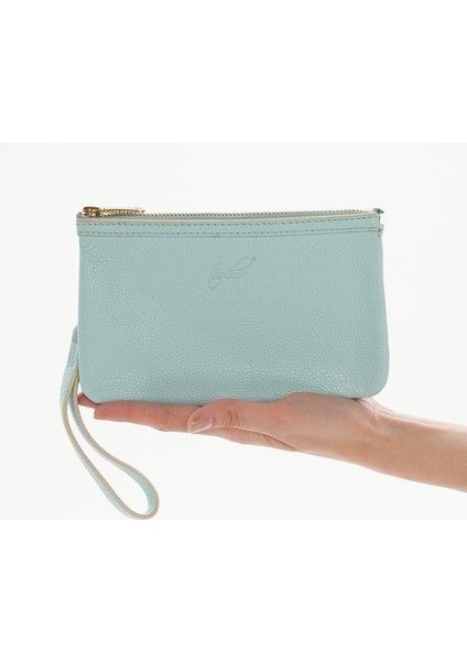 Maia Siyah Hakiki Deri Bölmeli Kadın El Çantası, Kadın Mini Çanta