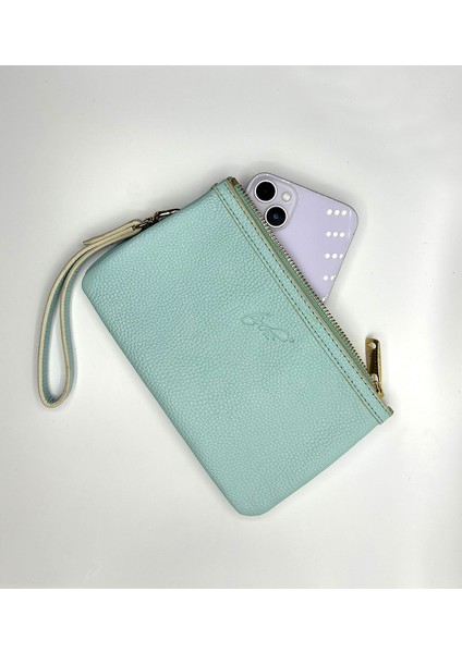 Maia Siyah Hakiki Deri Bölmeli Kadın El Çantası, Kadın Mini Çanta