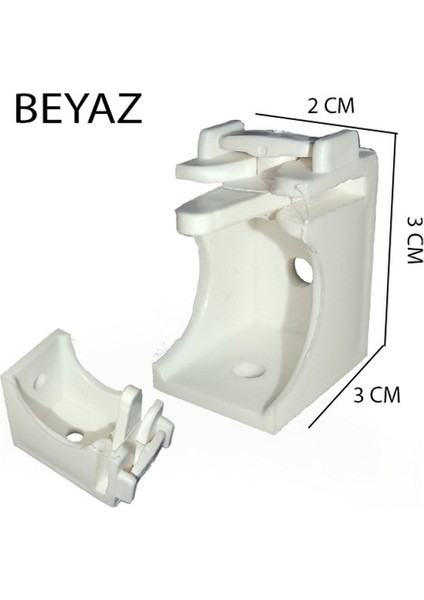 Beyaz Dekoratif Perde Rayı Korniş Tekli fiyatları