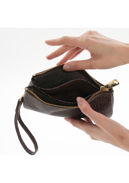 Maia Siyah Hakiki Deri Bölmeli Kadın El Çantası, Kadın Mini Çanta modelleri