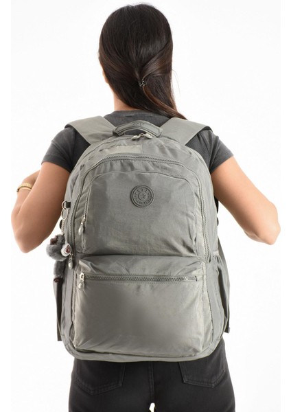 Ultra Hafif Sırt Çantası Okul Seyahat Unisex Gri Model : 571 1C