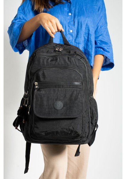 Ultra Hafif Çok Cepli Su Geçirmez Sırt Çantası Unisex Siyah (MODEL:571-2A) fiyatları