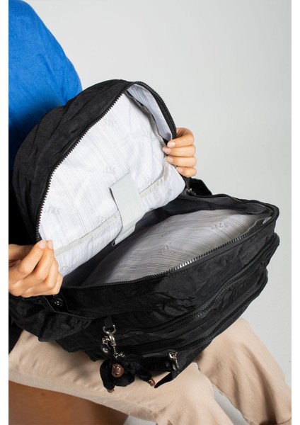 Ultra Hafif Çok Cepli Su Geçirmez Sırt Çantası Unisex Siyah (MODEL:571-2A) fırsatları