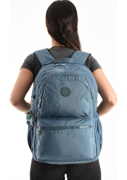 Ultra Hafif Sırt Çantası Okul Seyahat Unisex Mavi Model : 571 1C