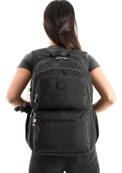 Ultra Hafif Sırt Çantası Okul Seyahat Unisex Siyah Model : 571 1C